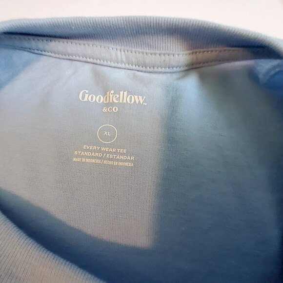 Goodfellow & Co Light Blue Every Wear Tee  Relaxed Fit For Comfort  Size XL - Picture 3 of 7